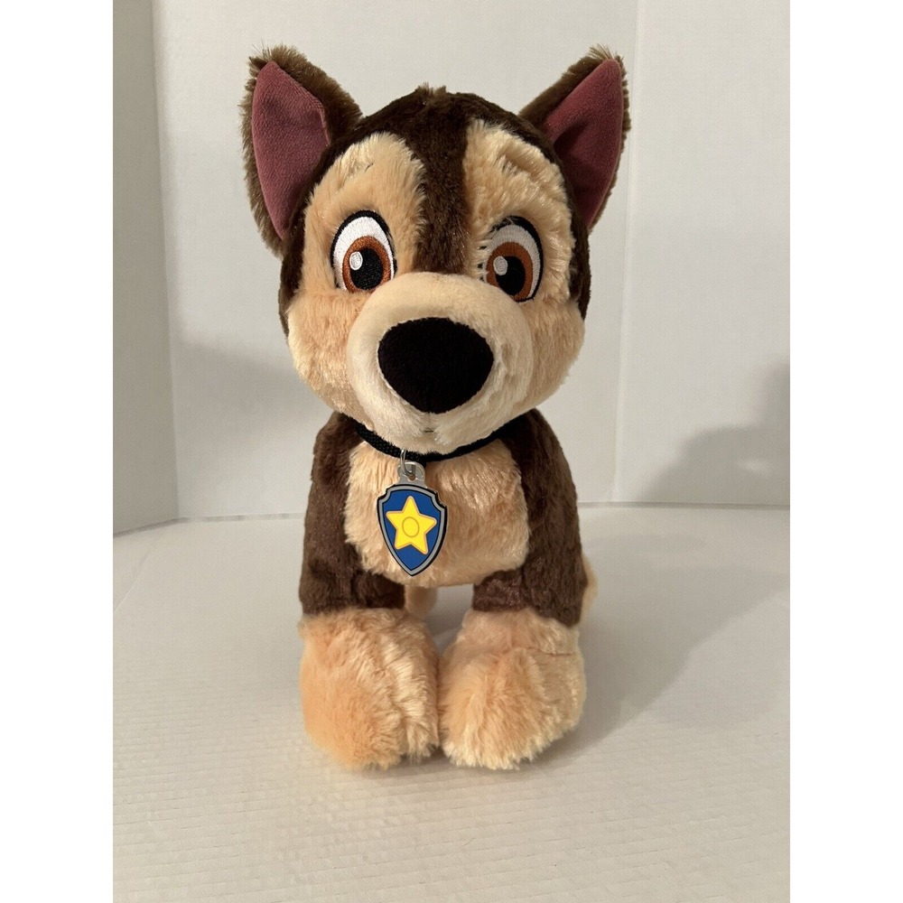 Build A Bear Nickelodeon Paw Patrol‎ Chase Plush 12" BAB With Police Badge
